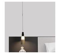 HTRDFWD Lampadario moderno in rame e vetro, lampada a sospensione per camera da letto, 3 cavi intercambiabili, illuminazione moderna (nero)
