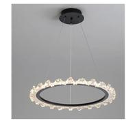 HTRDFWD Lampade a Sospensione circolari minimaliste per Soggiorno, Sala, Ristorante Duplex, lampade a Sospensione, apparecchi di Illuminazione Decorativi, Illuminazione Moderna(80cm)