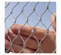 HTRDFWD Rete antifurto in Acciaio Inox 304 Rete di Sicurezza in Acciaio Inox Rete di Sicurezza per Balcone Cavo Metallico da 10 cm/2 mm Maglia Tipo X(1.2x7m/3.93x22.96ft)