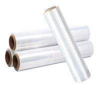 HTRDHT 4 Rotoli Pellicola per Imballaggio Trasparente, 75cm Resistente Film Estensibile per Trasloco, Pellicola Plastica per Spedizioni e Trasloco, Industriale Pellicola Avvolgente per Magazzinaggio