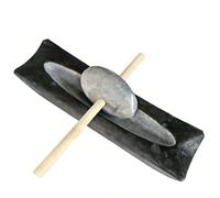 HTRDHT Macina A Pietra Manuale per Macinare, Macina Manuale Fatta A Mano per Uso Domestico, Rullo in Pietra Blu E Set Stobel per L'uso Domestico per Chicchi di caffè, Spezie Fresche E tè(Size:15cm)