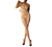 HTRUIYATY Bodystocking Donna Collant Lucidi Olio Sexy Bodystocking 8D Trasparente Bodysuits Catsuit