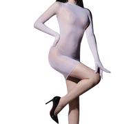 HTRUIYATY Sexy Bodystocking Donna Vestiti Lucidi Catsuit Bodysuit Sexy Tutina Intera Bodystocking