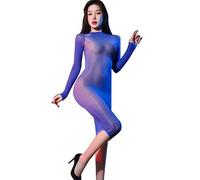 HTRUIYATY Sexy Bodystocking Donna Vestiti Lucidi Catsuit Bodysuit Sexy Tutina Intera Bodystocking