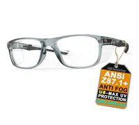 HTS HUNTERSKY P11 Occhiali di sicurezza unisex con protezioni laterali conformi Z87 antigraffio e anti-appannamento. Ideali per cure mediche chirurgiche pickleball e sport indoor.