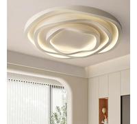 HTsilphelene Moderna Plafoniera, Dimmerabile 3000K-6500K Lampada Da Soffitto, Plafoniera Led Soffitto Lampadario A Forma Di Creatività Minimalista Per Soggiorno, Camera Da Letto, Cucina(F 50CM)