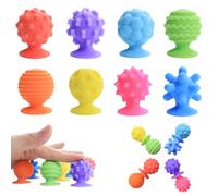 HTTDSLF 8 pezzi Giocattolo A Ventosa In Silicone, Sensory Fidget Toys Kids Adults, Ventose Giocattoli Sensoriale Per Bambini, Sviluppano Creatività e Ingegno Regalo