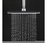 HTTGDGDH Doccette, Soffione Doccia A Pioggia, Soffioni Doccia Rettangolari, Soffione Doccia A Pioggia Grande in ABS, Soffione Doccia Fisso Ultra Sottile Ad Alta Pressione, Filetta