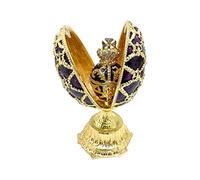 HTTGDGDH Ornamento di Uova di Pasqua con Diamanti, Stile Reale, Unico, per La Casa, Festival, Feste, Regalo, Statuetta da Collezione, Artigianato(PL)