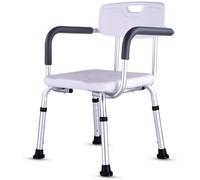 HTTGDGDH Sgabello da Bagno, Sedile da Doccia, Sedia da Bagno per Anziani in Lega di Alluminio, Sgabello da Bagno, Sedia da Bagno, 6 Altezze Regolabili,(Giallo)