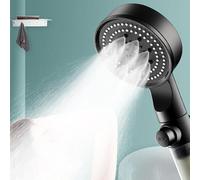 HTTGDGDH Soffione Doccia con Doccetta Portatile, Soffione Doccia Ad Alta Pressione con Filtro, Soffione Doccia Portatile con 5 modalità di Spruzzo, Pulsante di Spegnimento Complet