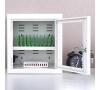 HTTGDGDH Stazione di ricarica sicura per telefono cellulare con porte USB e memoria ricaricabile, ideale per la ricarica del telefono cellulare e la gestione dello stoccaggio, 12 slot