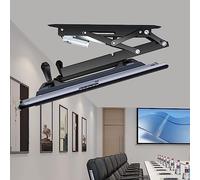 HTTGDGDH Supporto TV Motorizzato, Supporto TV Elettrico da Soffitto, Supporto TV Telescopico da Soffitto con Sollevamento Automatico, Ribaltamento Verso Il Basso da 0 A 85°, Adatt,