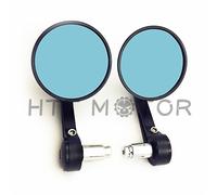 HTTMT 1 " 25m Barrette Taglio CNC Retrovisore Moto Specchietti Nero