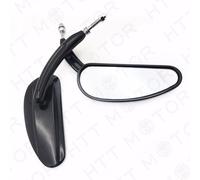 HTTMT Coppia Nero Teardrop da Corsa Specchietti Per Harley Strada Glide