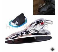 HTTMT Moto Cromo Anteriore FENDER Cofano Aquila Testa Con Rosso LED Occhi