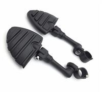 HTTMT Nero 1.5 " Lungo Angolo Regolabile Piede Pioli Per Triumph Razzo 3 2300cc