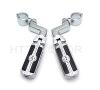 HTTMT Supporto Pedana Poggiapiede Gear Skull Per Harley 1.5" 1 1/2" Paratelaio