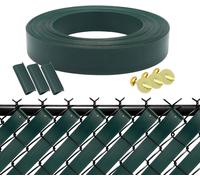 HTTMT Vista Blocco Privacy Recinto Nastro Trama & Supporto & Ottone Chiusure PVC