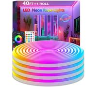 httpsmp Striscia LED RGB neon da 12 m, musica Sync, striscia flessibile da 24 V, con app/telecomando, applicabile a camera da letto, stanza e decorazione esterna