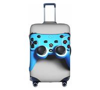 HTTUP Blue Game Controller Stampa Pratica Elastico Lavabile Copertura Bagagli Da Viaggio con Cerniera Nascosta per Valigie, bianco, Large