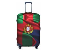 Httup Copertura per bagagli da viaggio con stampa bandiera portoghese pratica elastica lavabile con cerniera nascosta per valigie, bianco, XL, Bianco, X-Large