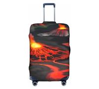 HTTUP Kilauea Volcanos Stampa Pratica Elastico Lavabile Bagagli Viaggio Copertura con Cerniera Nascosta per Valigie, Bianco, X-Large