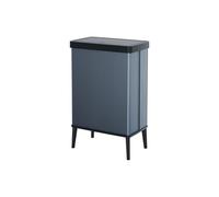 Httxyp Pattumiera Raccolta Differenzata, Doppio Scomparto, Design Elegante, Riciclabile, Ideale per Bagno, Soggiorno o Ufficio, Capacità 54 Litri, Blu Perlato