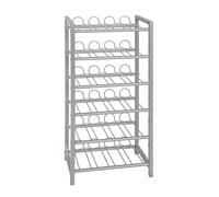 Httxyp Portabottiglie alu, metallo - Dim. L 34 cm x A 72 cm x P 22 cm, Stile Moderno