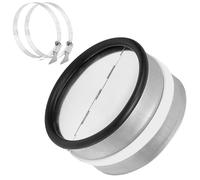 HTTYHT Valvola di Ritiro DN 125 mm Valvola di Ritegno Acciaio Zincato con Valvole in Alluminio e Guarnizione in Gomma Valvola di Non Ritorno per Tubo di Ventilazione Condotto e Sistemi di Ventilazione