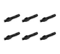 HTU Assistente di Allenamento per Impugnatura Golf, Dispositivo Compatto per Migliorare la Posizione Corretta della Mano Destra, sviluppa la Memoria Muscolare e potenzia Le abilità-Black-6PCS