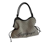 HTU Borsa a tracolla da donna e ragazza, di grande capacità, casual, con manico superiore, borsa a tracolla singola sotto le ascelle, per lo shopping, il lavoro e l'uso quotidiano (grigio)