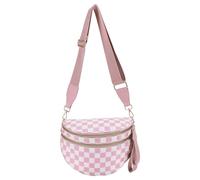 HTU Borsa a tracolla moda donna Borsa a tracolla elegante di grande capacità Tracolla regolabile Borsa sportiva per il tempo libero Borsa da viaggio all'aperto (Rosa)