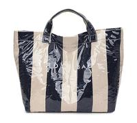 HTU Borsa a tracolla PVC All-Match Borsa a tracolla elegante con stampa di lettere di grande capacità (blu)