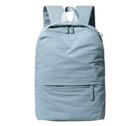 HTU Donna Uomo Zaino in nylon Borsa di capacità Borse da scuola per bambini Tasche multiple Tinta unita per adolescenti Viaggi scolastici per bambini (Azzurro) (style5)