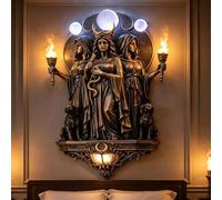 HTU Lampada da Parete Atmosfera, Lampada da Parete Decorativa Artigianale in Resina, Torcia Multiuso Decorazioni per Statue, Retro Illumina Lampada Scultura per Corridoi Domestici Camere da Letto Deco