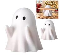 HTU Portapenne Fantasma Halloween Carino Stampato in 3D Figurina di Fantasma Halloween Spaventosa Statua in Resina Portapenne Organizer da Scrivania Decorazione for Casa Spaventosa Regali-1PCS