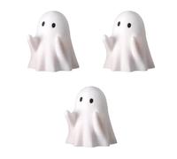 HTU Portapenne Fantasma Halloween Carino Stampato in 3D Figurina di Fantasma Halloween Spaventosa Statua in Resina Portapenne Organizer da Scrivania Decorazione for Casa Spaventosa Regali-3PCS