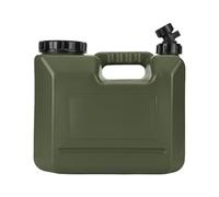 HTU Portatile Bidone d'Acqua da 10L/15L con Rubinetto, Senza Perdite, Carrello per Campeggio con Ampio Foro di Riempimento, Serbatoio d'Acqua in PE Verde Militare per Escursionismo PIC-nic-2.6Gallon