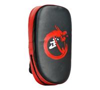 HTU PU Pelle Boxe Target Curvo Mano Piede Calci Pad Borsa Muay Thai Pad (Rosso)