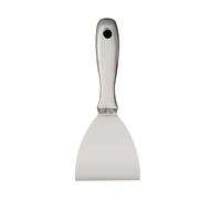 HTU Raschietto per vernice in acciaio inossidabile monopezzo con spatola per stucco per pittori, coltello a spatola, raschietto per rattoppi e verniciatura (4 pollici)