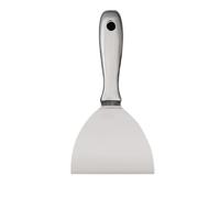 HTU Raschietto per vernice in acciaio inossidabile monopezzo con spatola per stucco Raschietto per spatola per pavimenti, pareti, piastrelle in ceramica (5 pollici)