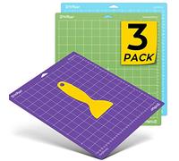 HTVRONT - Tappetino da taglio per cricut, confezione da 3 tappetini da taglio da 12 x 12 (StandardGrip, LightGrip, StrongGrip) per Cricut Explore Air 2/Air/One/Maker, vari adesivi adesivi per cricut