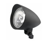 HTVTKRFGRL Fari Per Moto Fari Per Chopper Per Softail Faro Anteriore Per Motocicletta Da 4.5 Pollici H4 Alogeno Visiera Lampada Frontale(Matte Black)