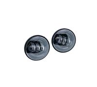 HTVTKRFGRL Fari Per Moto Fari Per Classic FLHR Road King Per Dyna 1 Coppia Di Luci Ausiliarie Fendinebbia A LED Da 4.5" 4 1/2 Pollici Per Moto(Black1)