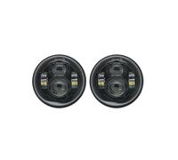 HTVTKRFGRL Fari Per Moto Fari Per FXDF Per Dyna Fat Bob Fari Anteriori Doppi 4,5" Motocicletta Fari Anteriori LED Doppi Con DRL Faro Anteriore LED H4 4,65 Pollici(Black NO DRL)