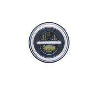 HTVTKRFGRL Fari Per Moto Fari Per Hummer H1 H2 1 Faro LED Da 7 Pollici Per Moto Abbaglianti/anabbaglianti DRL Indicatori Di Direzione Rotondo Da 7 Pollici(Black 3)