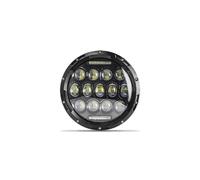 HTVTKRFGRL Fari Per Moto Fari Per Road King Per Jeep Per Wrangler Jk Halo Angel Eyes Faro LED Da 7 Pollici Per Moto(7 Inch 13LED)