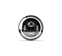 HTVTKRFGRL Fari Per Moto Fari Per Road King Per Jeep Per Wrangler Jk Halo Angel Eyes Faro LED Da 7 Pollici Per Moto(7 Inch 4LED B)