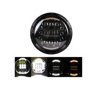 HTVTKRFGRL Fari Per Moto Fari Per Street Glide Road King Faro anteriore a LED da 7 pollici per moto con adattatore(90w black11)
